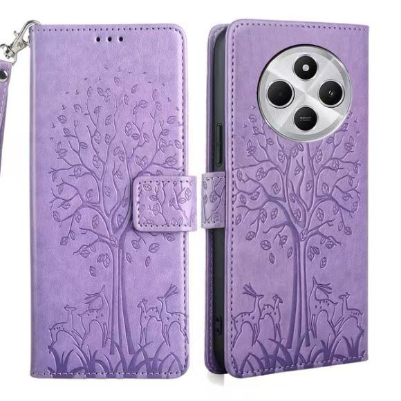 Leather Phone Case Flip Cover for Xiaomi Redmi 14C / Poco C75 Shockproof Protection Stand Holder Magnetic PU Leather Case