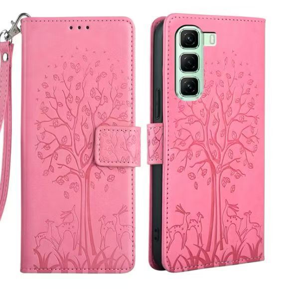 Leather Phone Case Flip Cover for Infinix Hot 50/ Hot 50 Pro/ Hot 50 Pro Plus Shockproof Protection Stand Holder Magnetic PU Leather Case