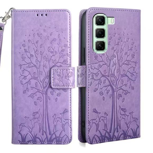 Leather Phone Case Flip Cover for Infinix Hot 50/ Hot 50 Pro/ Hot 50 Pro Plus Shockproof Protection Stand Holder Magnetic PU Leather Case