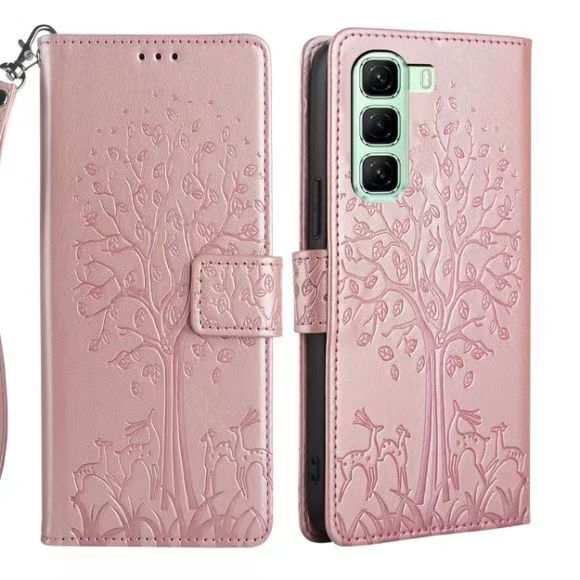 Leather Phone Case Flip Cover for Infinix Hot 50/ Hot 50 Pro/ Hot 50 Pro Plus Shockproof Protection Stand Holder Magnetic PU Leather Case