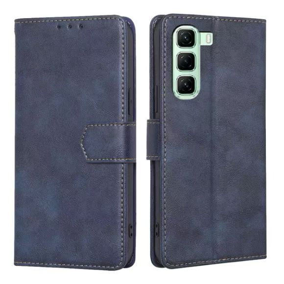 Leather Phone Case Flip Cover for Infinix Hot 50 Pro Plus/ Hot 50 Pro/ Hot 50 Shockproof Protection Stand Holder Magnetic PU Leather Case