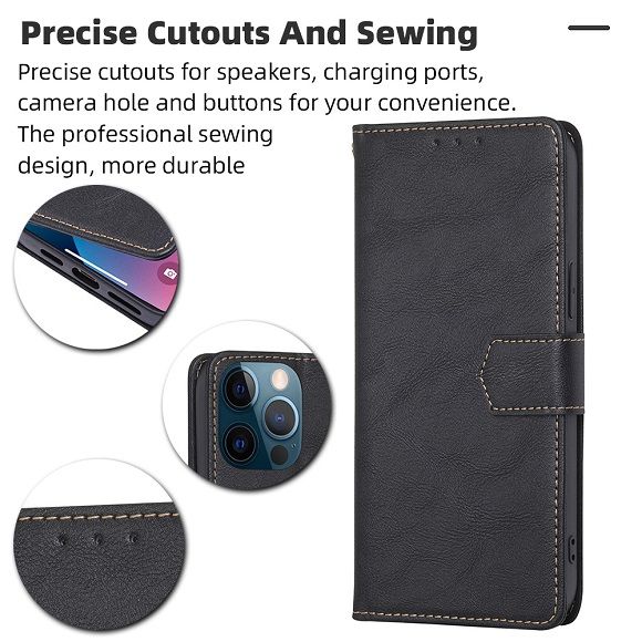 Leather Phone Case Flip Cover for Infinix Hot 50 Pro Plus/ Hot 50 Pro/ Hot 50 Shockproof Protection Stand Holder Magnetic PU Leather Case
