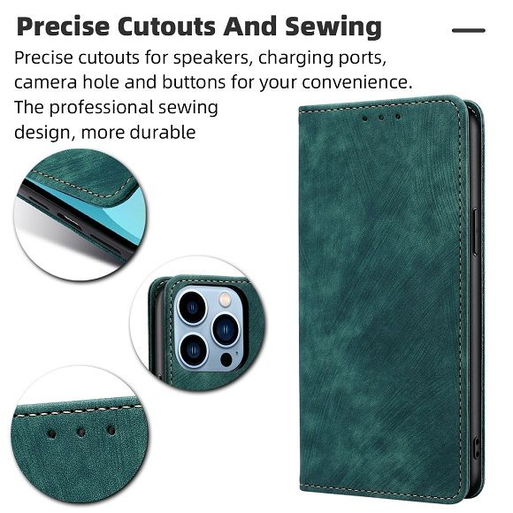 Leather Phone Case Flip Cover for Infinix Hot 50 Pro Plus/ Hot 50 Pro/ Hot 50 Shockproof Protection Stand Holder Magnetic PU Leather Case