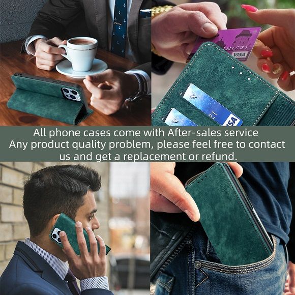 Leather Phone Case Flip Cover for Infinix Hot 50 Pro Plus/ Hot 50 Pro/ Hot 50 Shockproof Protection Stand Holder Magnetic PU Leather Case