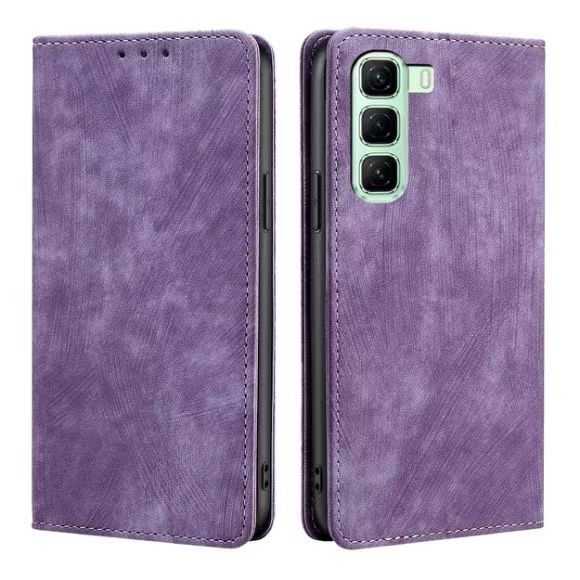 Leather Phone Case Flip Cover for Infinix Hot 50 Pro Plus/ Hot 50 Pro/ Hot 50 Shockproof Protection Stand Holder Magnetic PU Leather Case