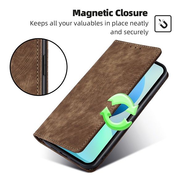 Leather Phone Case Flip Cover for Tecno Spark 30C Shockproof Protection Stand Holder Magnetic PU Leather Case