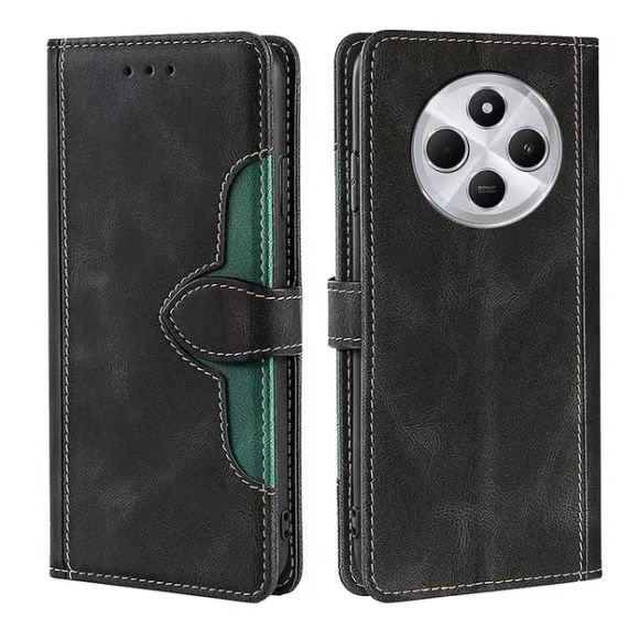 Leather Phone Case Flip Cover for Xiaomi Redmi 14C / Poco C75 Shockproof Protection Stand Holder Magnetic PU Leather Case