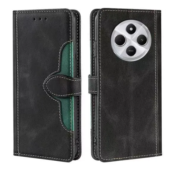 Leather Phone Case Flip Cover for Xiaomi Redmi 14C / Poco C75 Shockproof Protection Stand Holder Magnetic PU Leather Case