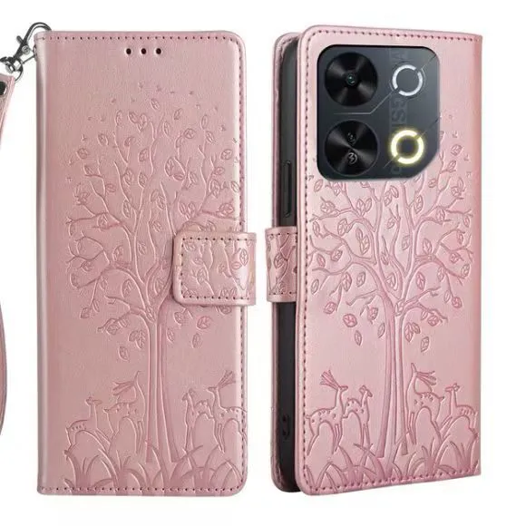 Leather Phone Case Flip Cover for itel P65 Shockproof Protection Stand Holder Magnetic PU Leather Case