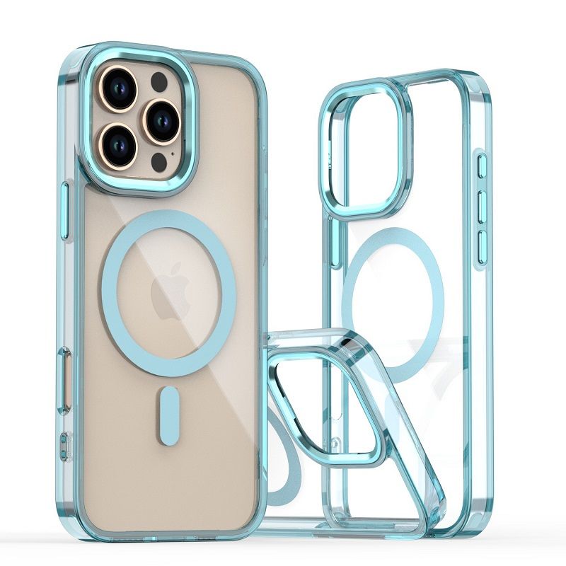 Magnetic Transparent Phone Case for iPhone 16 Pro 16 Pro Max 15 Plus 14 13 12 Pro Max Cover Anti-Drop Protective Cover
