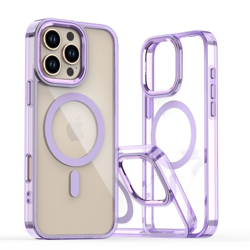 Magnetic Transparent Phone Case for iPhone 16 Pro 16 Pro Max 15 Plus 14 13 12 Pro Max Cover Anti-Drop Protective Cover