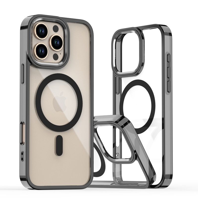 Magnetic Transparent Phone Case for iPhone 16 Pro 16 Pro Max 15 Plus 14 13 12 Pro Max Cover Anti-Drop Protective Cover