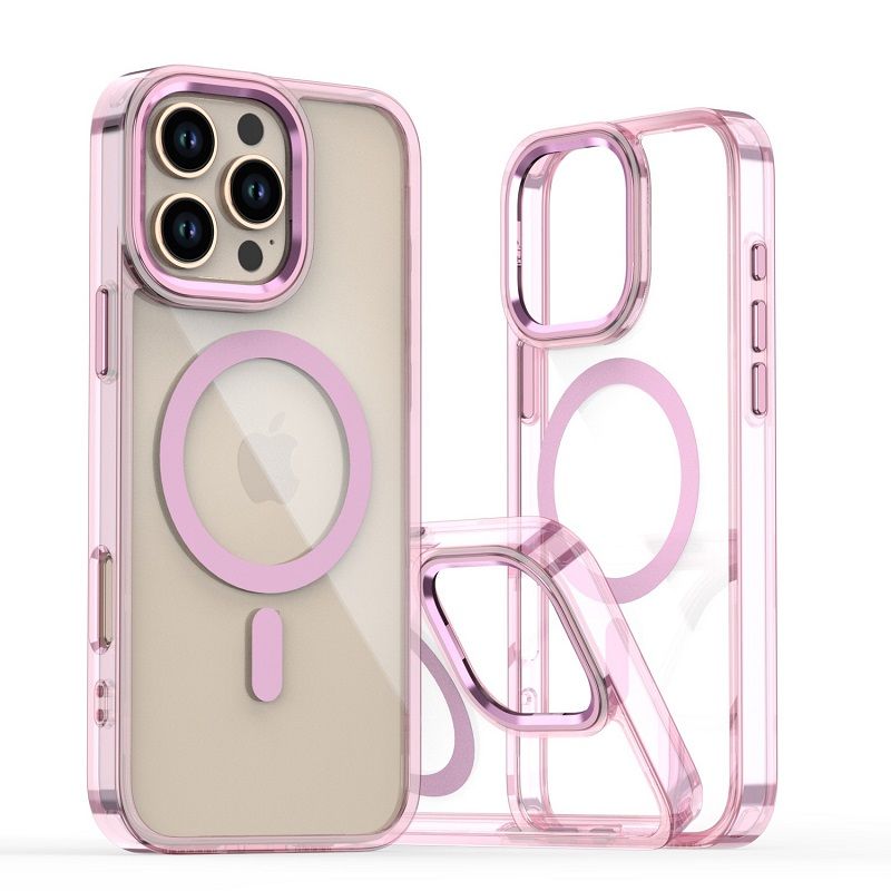 Magnetic Transparent Phone Case for iPhone 16 Pro 16 Pro Max 15 Plus 14 13 12 Pro Max Cover Anti-Drop Protective Cover