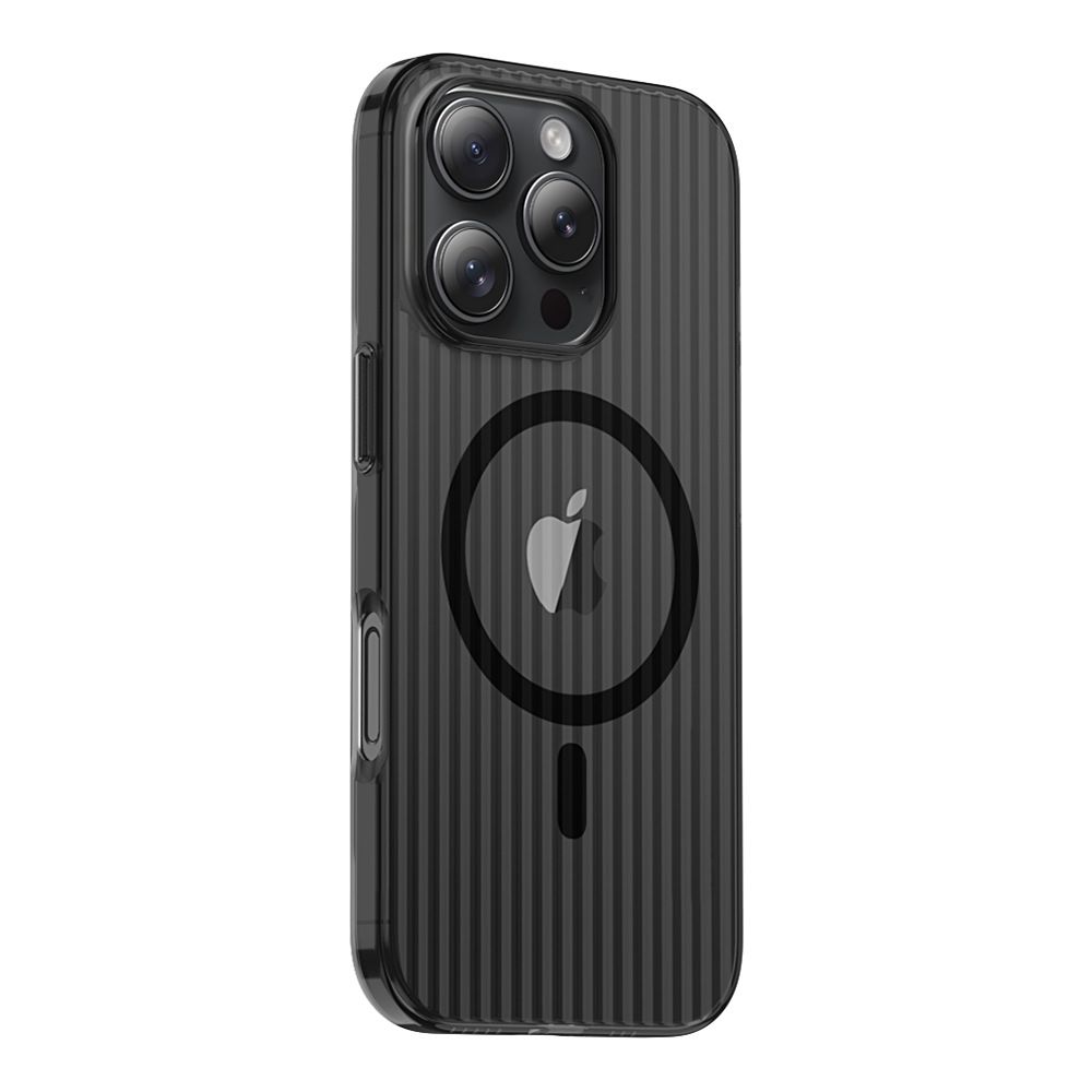 Corrugated Pattern Magnetic Phone Case For iPhone 16 Pro 16 Plus 16 Pro Max 15 14 13 Pro Max Fall Prevention Protective Cover