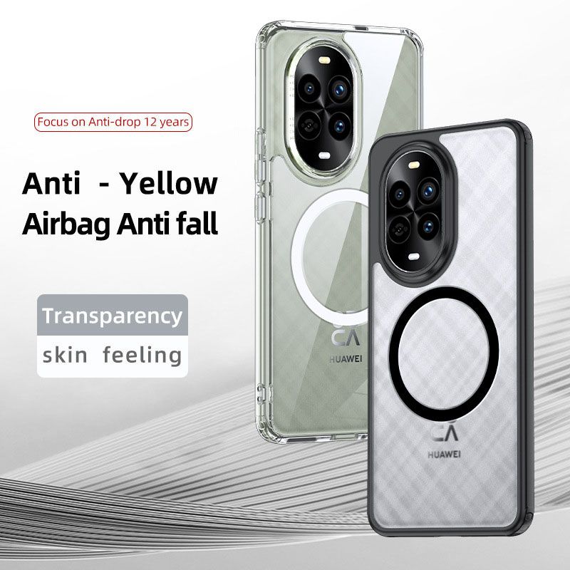 Magnetic Transparent Phone Case For Huawei Nova 12 Pro 13 13 Pro 12 Ultra Fall prevention Protective Case