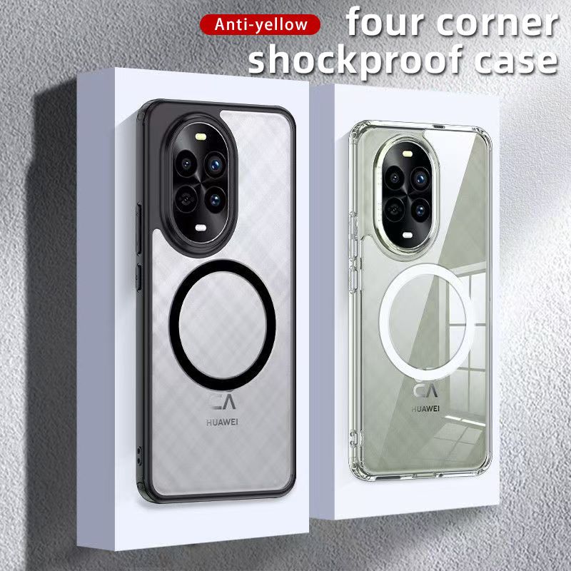 Magnetic Transparent Phone Case For Huawei Nova 12 Pro 13 13 Pro 12 Ultra Fall prevention Protective Case