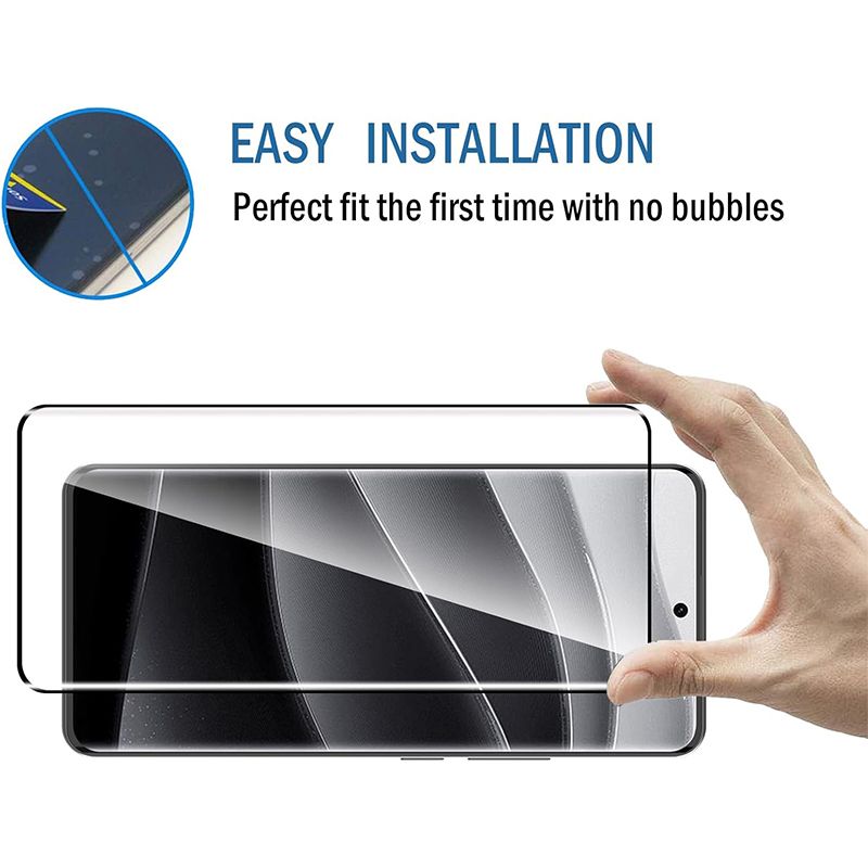 [2 Pack] 3D Curved Flue Coverage Screen Protector for Xiaomi Redmi Note 14 Pro/14 Pro+ Plus HD Clear Scratch Resistant,Bubble-Free 9H Tempered Glass Film,