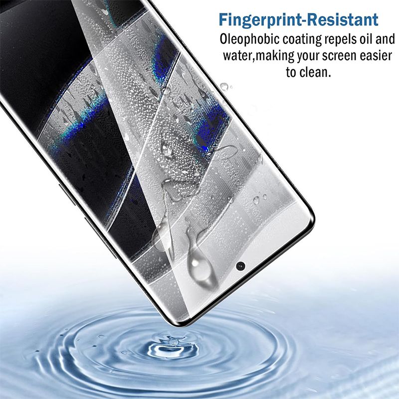 [2 Pack] 3D Curved Flue Coverage Screen Protector for Xiaomi Redmi Note 14 Pro/14 Pro+ Plus HD Clear Scratch Resistant,Bubble-Free 9H Tempered Glass Film,