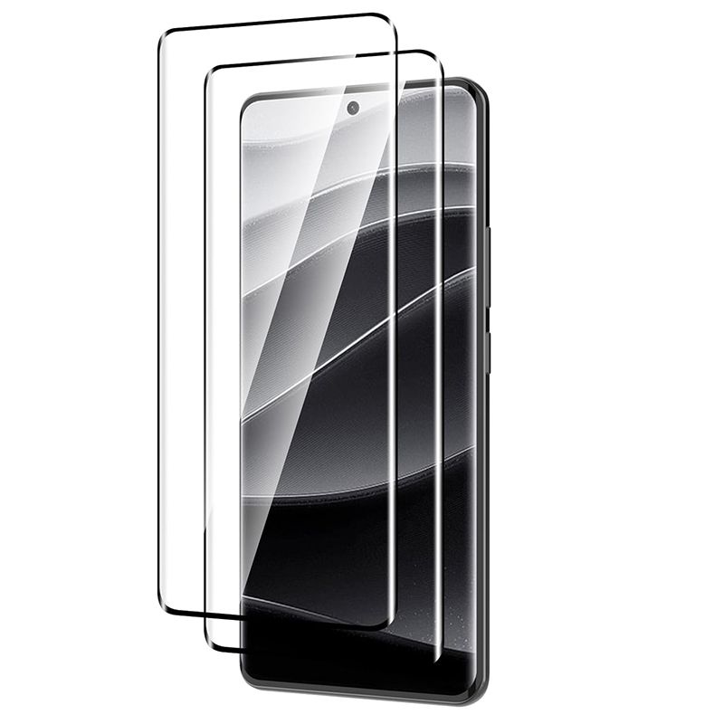 [2 Pack] 3D Curved Flue Coverage Screen Protector for Xiaomi Redmi Note 14 Pro/14 Pro+ Plus HD Clear Scratch Resistant,Bubble-Free 9H Tempered Glass Film,
