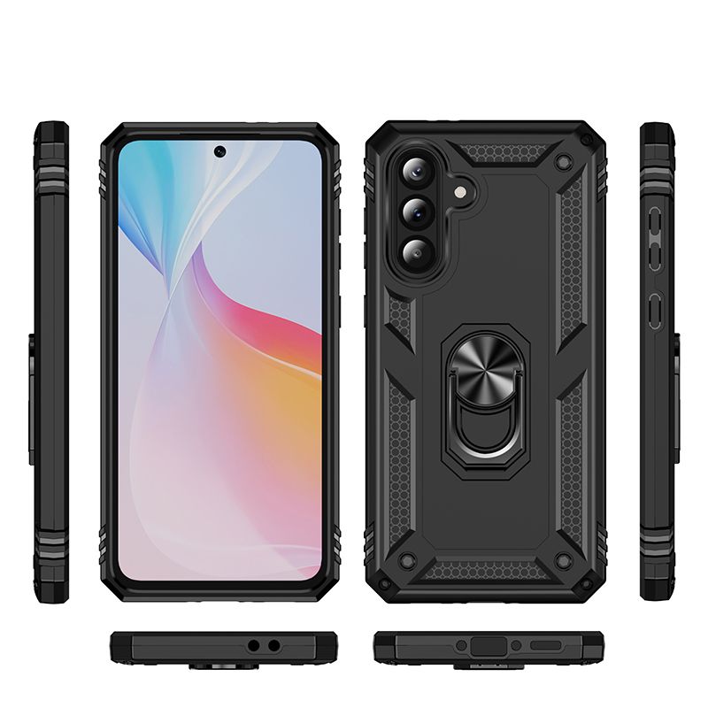 Phone Case for Samsung Galaxy A56 A36 A26 A16 A06 A55 A35 A25 A15 Rugged Shockproof Armor Case with Ring Holder