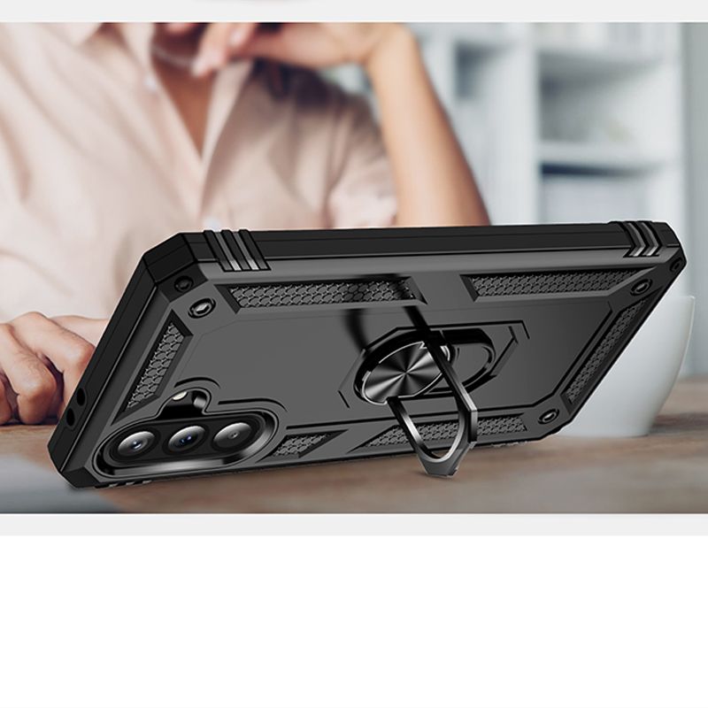Phone Case for Samsung Galaxy A56 A36 A26 A16 A06 A55 A35 A25 A15 Rugged Shockproof Armor Case with Ring Holder