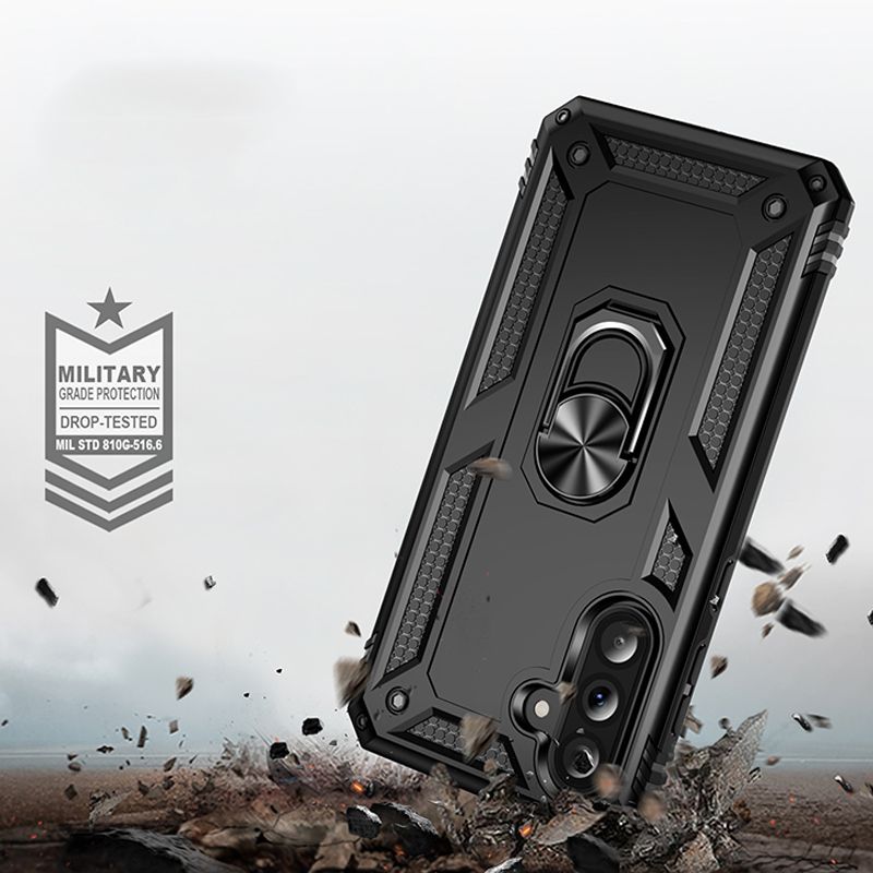 Phone Case for Samsung Galaxy A56 A36 A26 A16 A06 A55 A35 A25 A15 Rugged Shockproof Armor Case with Ring Holder