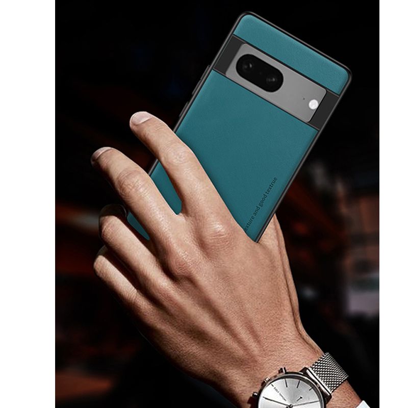 Phone Case for Google Pixel 9 Pro XL Pixel 9 8 7 6 Pro,Pixel 9A 8A 7A 6A 5A 4A 4 5 XL Business Solid Color Plain Leather All Inclusive Protective Case