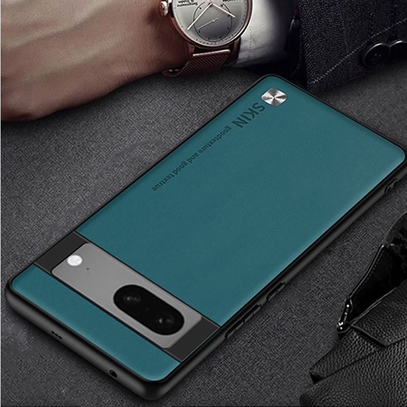 Phone Case for Google Pixel 9 Pro XL Pixel 9 8 7 6 Pro,Pixel 9A 8A 7A 6A 5A 4A 4 5 XL Business Solid Color Plain Leather All Inclusive Protective Case