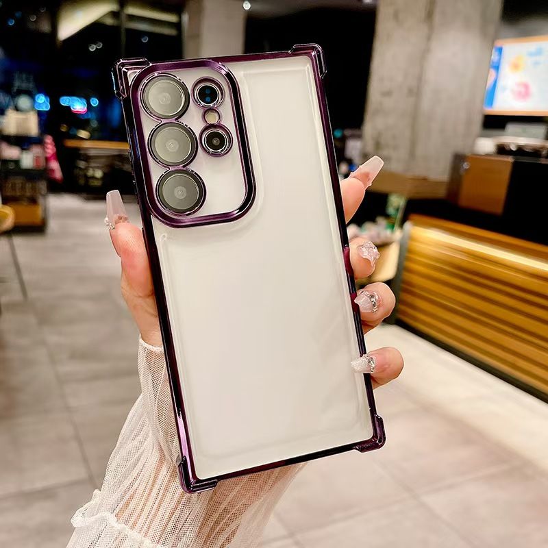 Cover for Samsung Galaxy A36 A16 A06 A55 A35 A25 A15 A05s A05 A54 A34 A24 A14 A04 A73 A53 A23 A33 A13 S25 Ultra S24 FE S24 S23 S22 S21 S20 Note 20 10 Plus Anti Drop Transparent Soft Phone Case