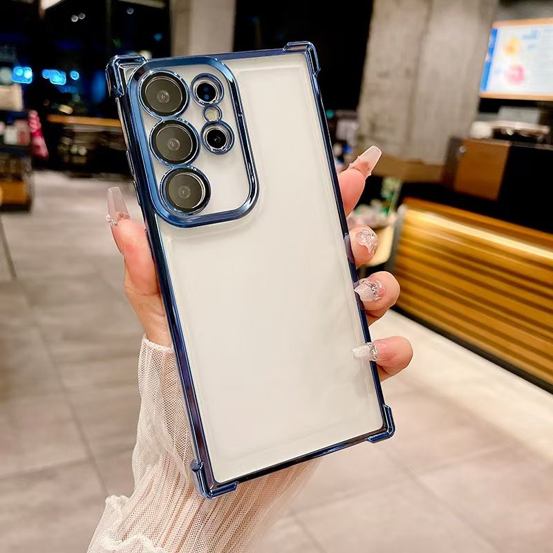 Cover for Samsung Galaxy A36 A16 A06 A55 A35 A25 A15 A05s A05 A54 A34 A24 A14 A04 A73 A53 A23 A33 A13 S25 Ultra S24 FE S24 S23 S22 S21 S20 Note 20 10 Plus Anti Drop Transparent Soft Phone Case