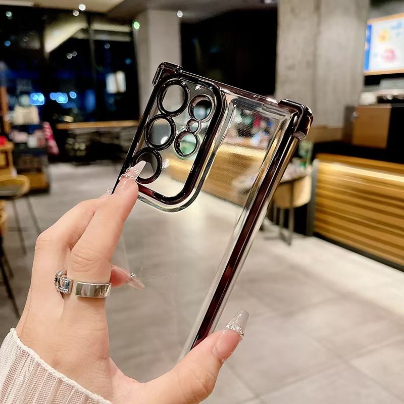 Cover for Samsung Galaxy A36 A16 A06 A55 A35 A25 A15 A05s A05 A54 A34 A24 A14 A04 A73 A53 A23 A33 A13 S25 Ultra S24 FE S24 S23 S22 S21 S20 Note 20 10 Plus Anti Drop Transparent Soft Phone Case