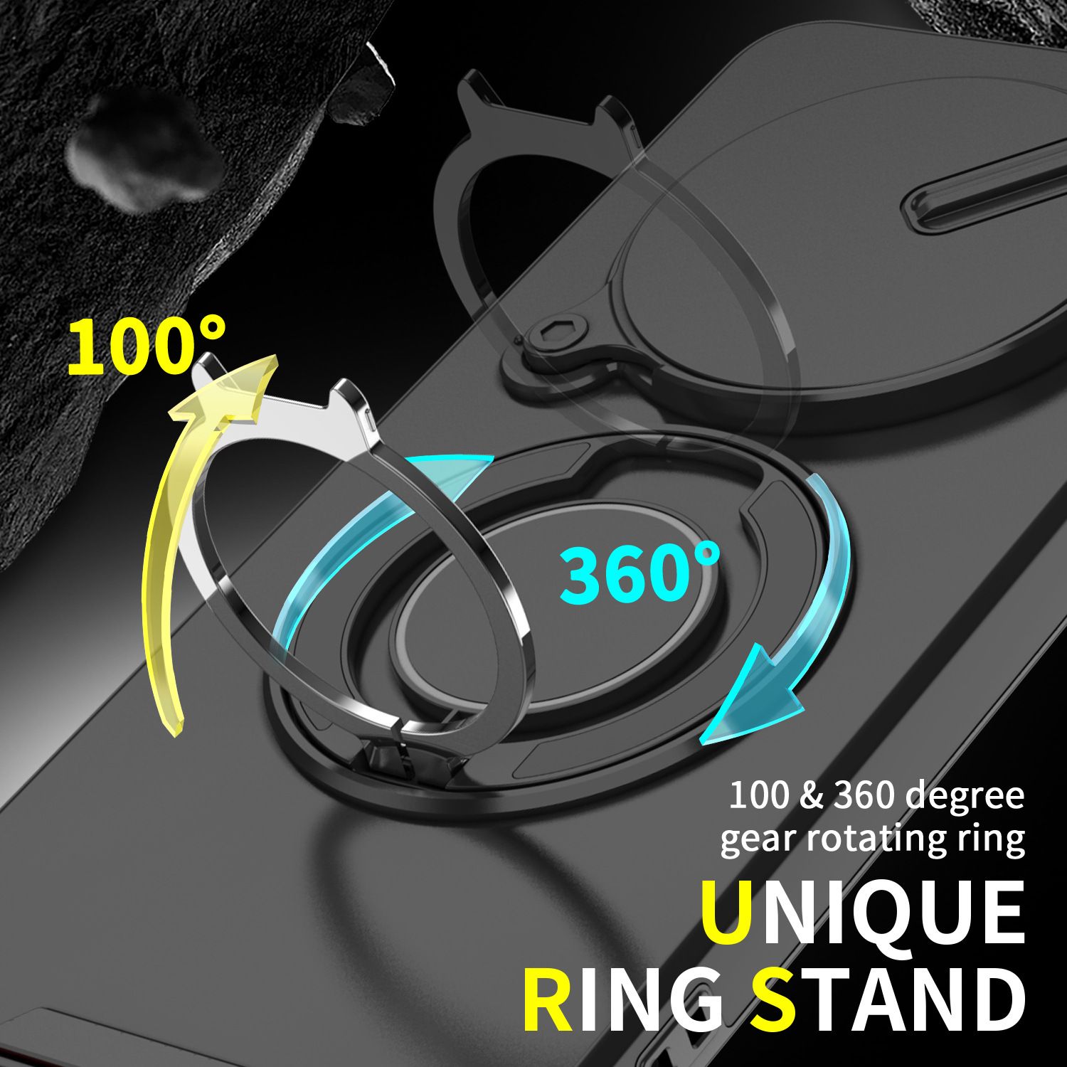 New - Luxury Slide Camera Lens Case For Xiaomi Redmi 14C,Redmi A4,Poco C75 X6 X7 Pro Car Mounted Magnetic Kickstand Shockproof Cover