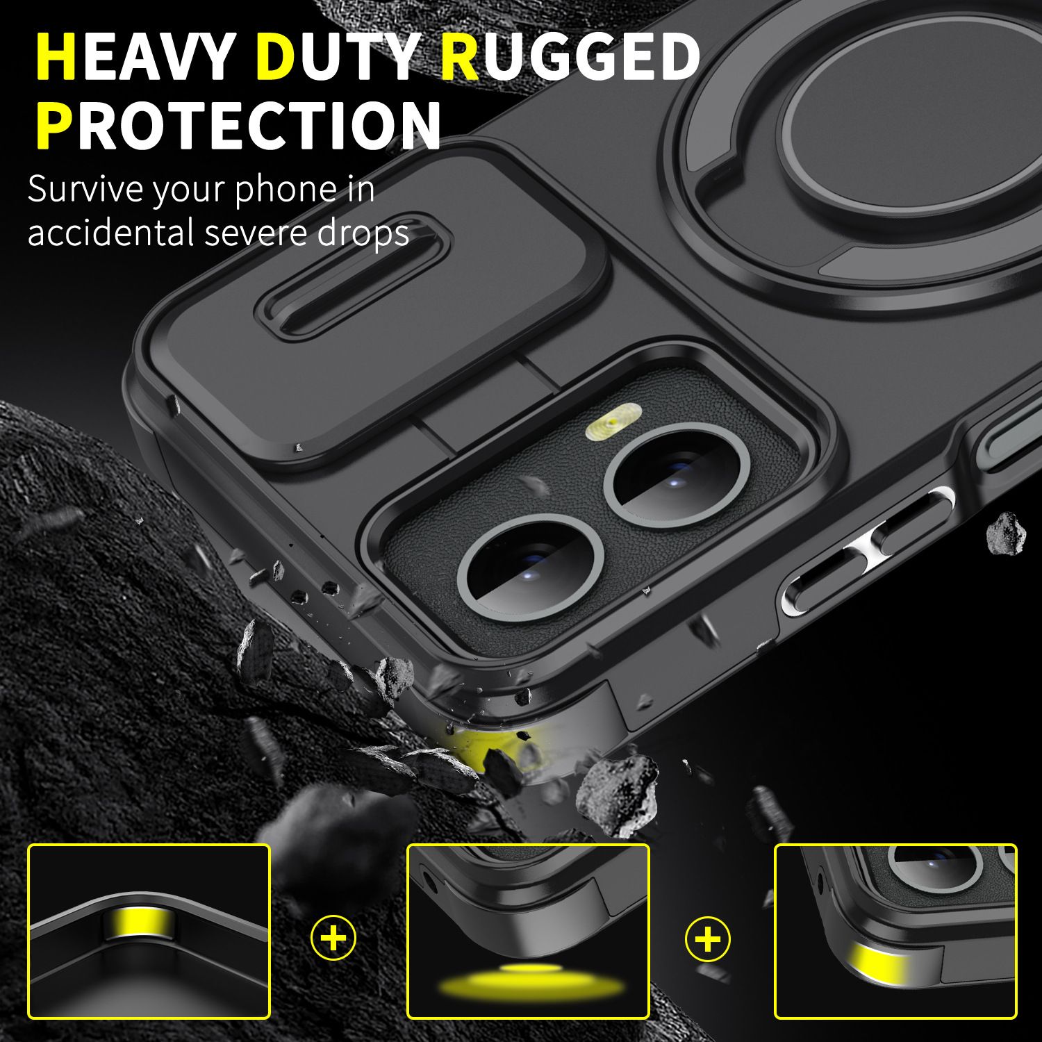 Luxury Slide Camera Lens Case For Motorola G Play 4G (2024
),G Power 5G,G Stylus 5G,G 5G (2024) Phone Case