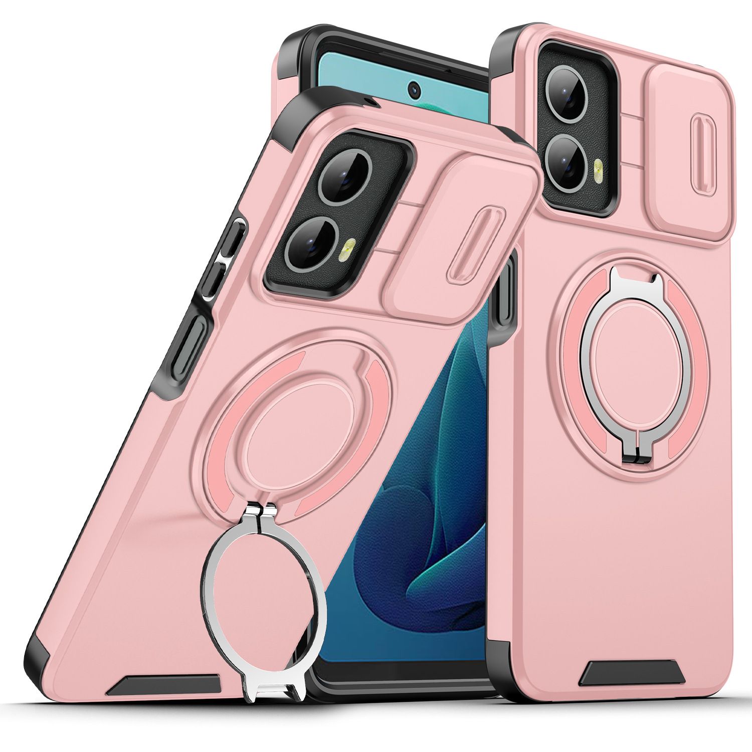 Luxury Slide Camera Lens Case For Motorola G Play 4G (2024
),G Power 5G,G Stylus 5G,G 5G (2024) Phone Case
