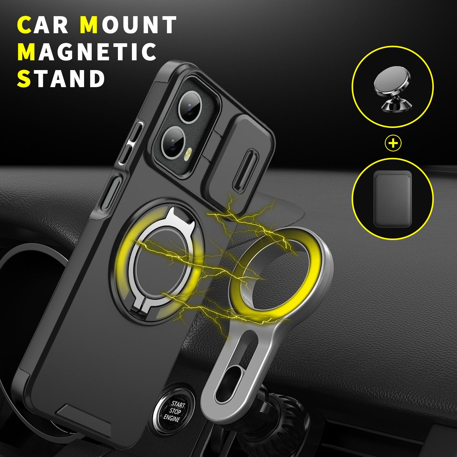 Luxury Slide Camera Lens Case For Motorola G Play 4G (2024
),G Power 5G,G Stylus 5G,G 5G (2024) Phone Case