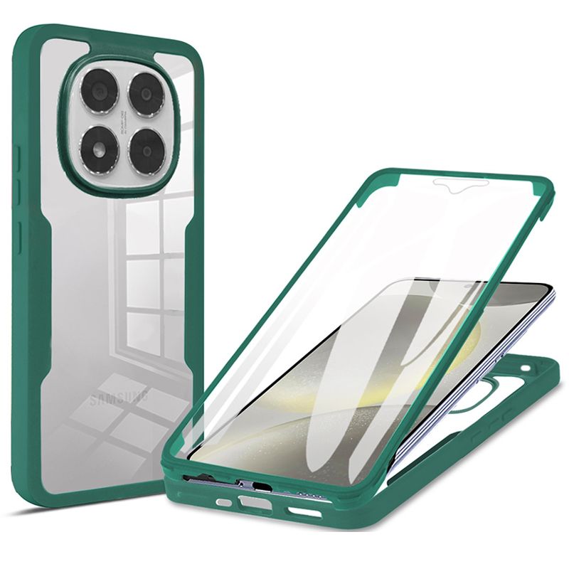 360 Full Protection Case for Xiaomi Redmi Note 14 / Note 14 Pro+ Plus 5G Redmi 14C,Note 14 4G Dual-layer Rugged Shockproof Bumper Cover