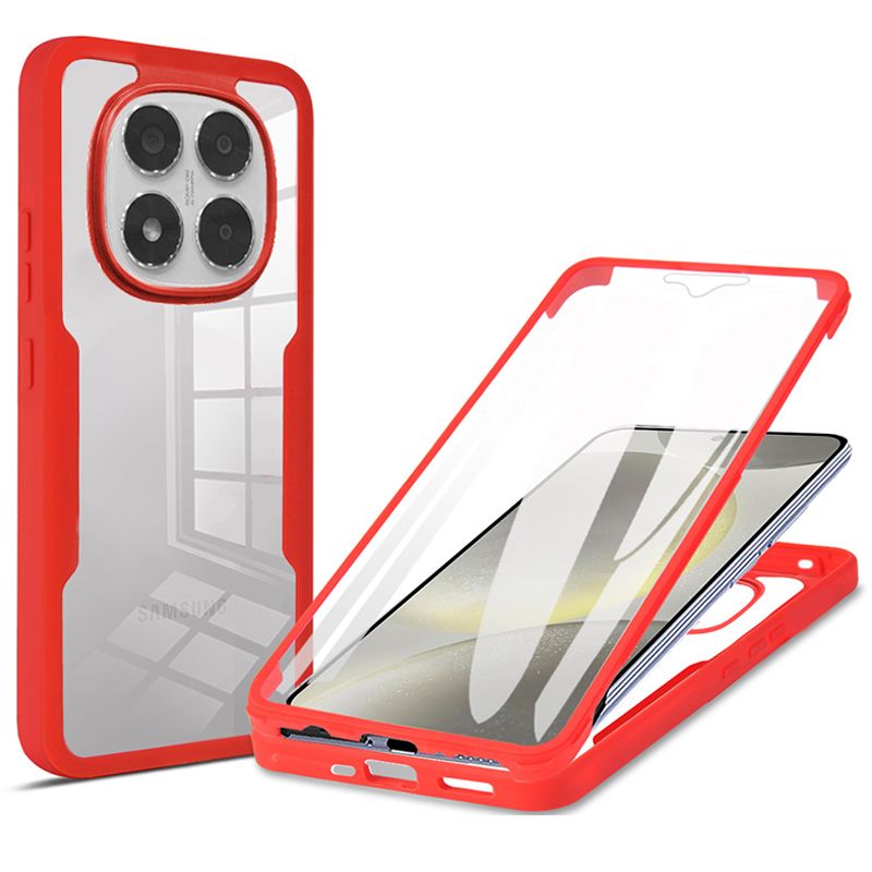 360 Full Protection Case for Xiaomi Redmi Note 14 / Note 14 Pro+ Plus 5G Redmi 14C,Note 14 4G Dual-layer Rugged Shockproof Bumper Cover
