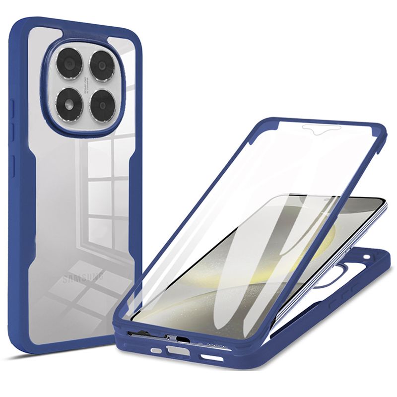 360 Full Protection Case for Xiaomi Redmi Note 14 / Note 14 Pro+ Plus 5G Redmi 14C,Note 14 4G Dual-layer Rugged Shockproof Bumper Cover