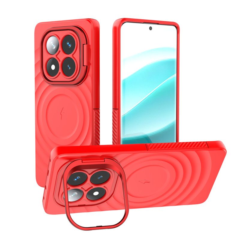 Phone Case for Xiaomi Redmi Note 14 Pro 5G / Poco X7,Note 14 Pro+ Plus 5G Camera Lens Kickstand Magnetic Anti Drop Protective Cover