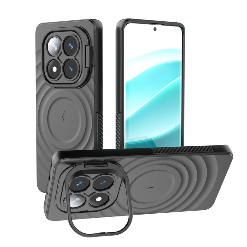 Phone Case for Xiaomi Redmi Note 14 Pro 5G / Poco X7,Note 14 Pro+ Plus 5G Camera Lens Kickstand Magnetic Anti Drop Protective Cover