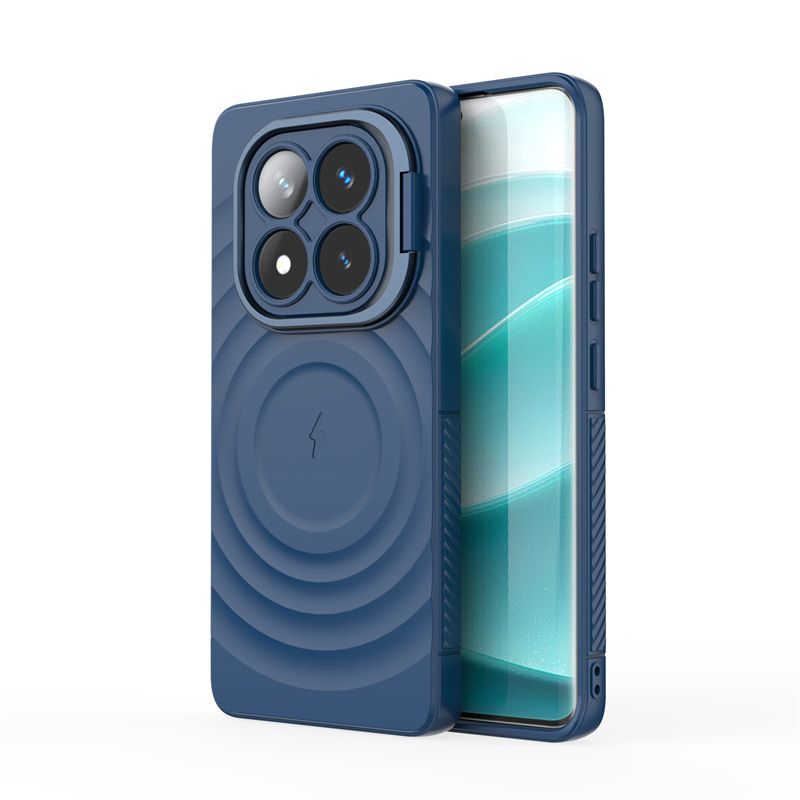 Phone Case for Xiaomi Redmi Note 14 Pro 5G / Poco X7,Note 14 Pro+ Plus 5G Camera Lens Kickstand Magnetic Anti Drop Protective Cover
