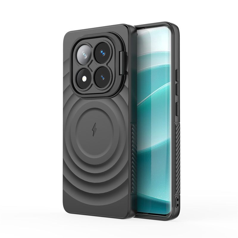 Phone Case for Xiaomi Redmi Note 14 Pro 5G / Poco X7,Note 14 Pro+ Plus 5G Camera Lens Kickstand Magnetic Anti Drop Protective Cover