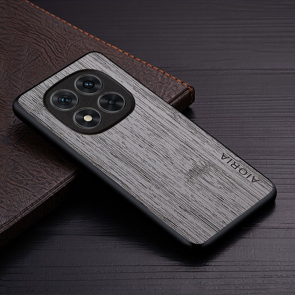 Made Of Bamboo Leather Phone Case for Xiaomi Redmi Note 14 Pro 14 Pro+ Plus Soft TPU Around The Edge Hard PC At The Back 3in1 material