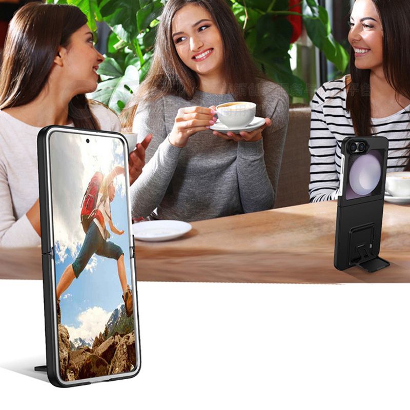Phone Case for Samsung Galaxy Z Flip6 5 4 3 Fold6 5 4 3 3D Stand Kickstand Anti Fall Protective Cover