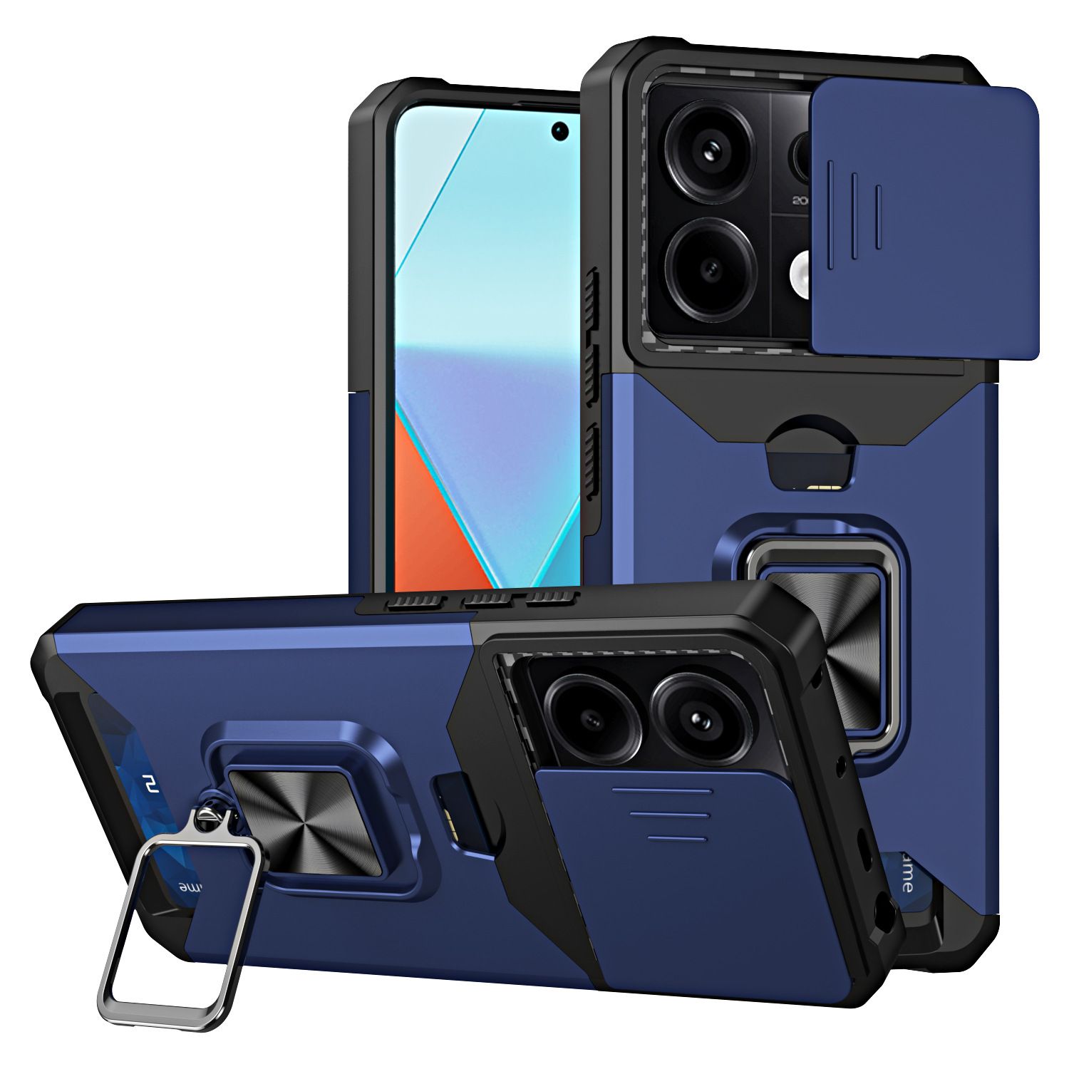 Slide Anti-Scratch Camera Lens Cover for Redmi 14C 13C A3X A4 Note 13 Pro Plus 5G 4G Note 12 11 Pro Poco C75 C65 C61 X6 X5 Pro Anti-Fall Drop Protection Cover