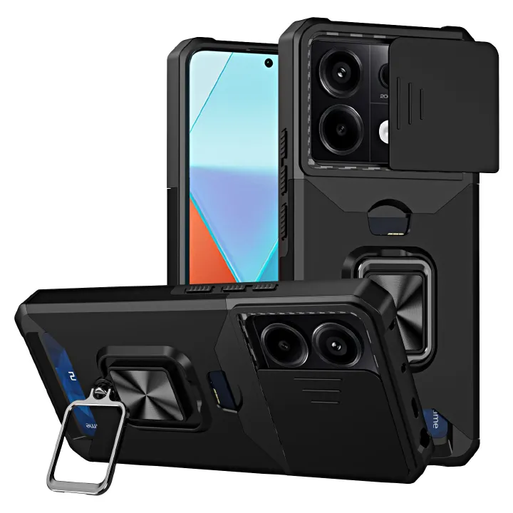 Slide Anti-Scratch Camera Lens Cover for Redmi 14C 13C A3X A4 Note 13 Pro Plus 5G 4G Note 12 11 Pro Poco C75 C65 C61 X6 X5 Pro Anti-Fall Drop Protection Cover