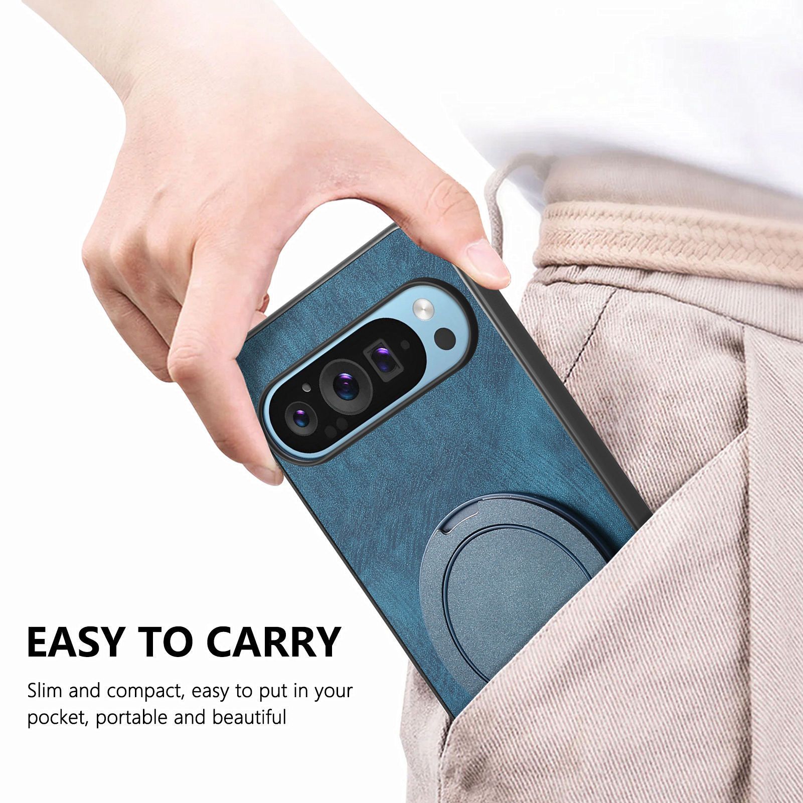 Compatible for Google Pixel 9 Pro XL,Pixel 8A 7A 6A,Pixel 8 7 6 Pro Hard PC Shockproo Bumper Protective Cover with Ring Stand
