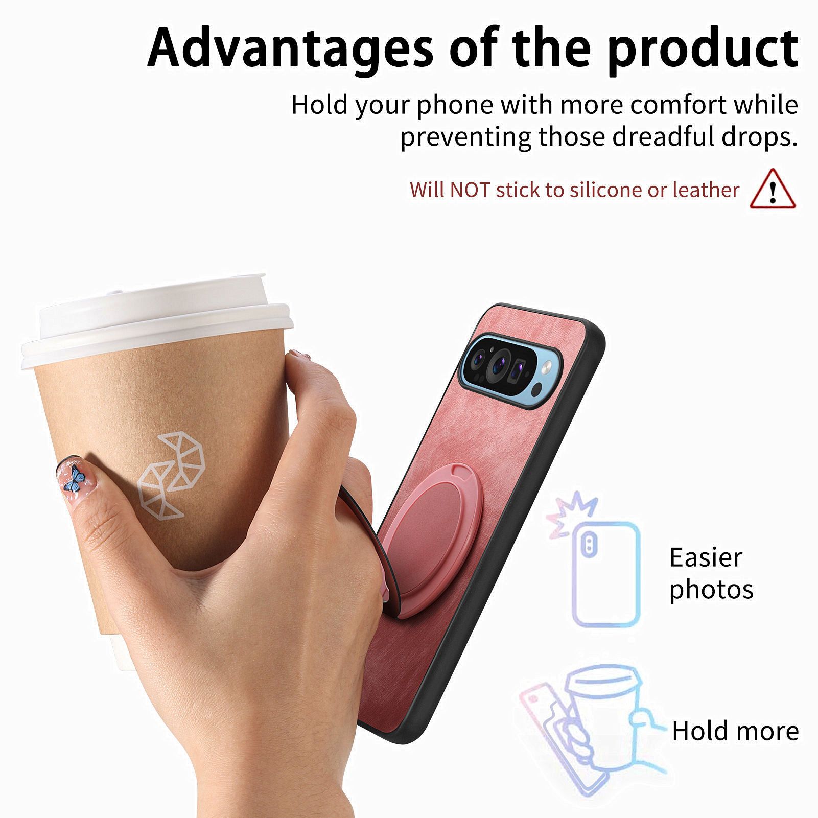 Compatible for Google Pixel 9 Pro XL,Pixel 8A 7A 6A,Pixel 8 7 6 Pro Hard PC Shockproo Bumper Protective Cover with Ring Stand