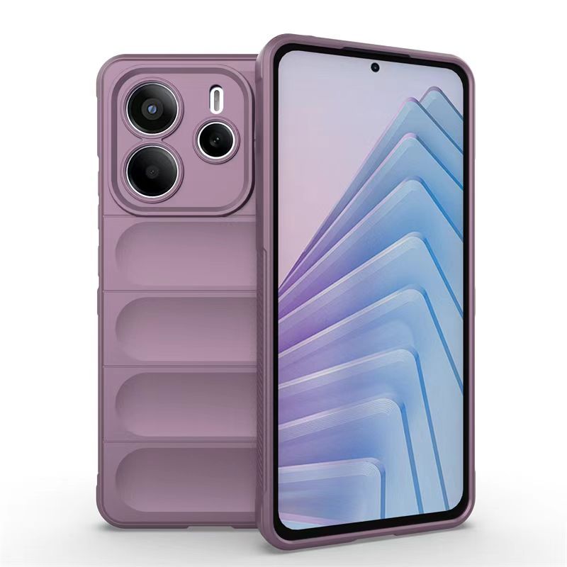 Cover For Xiaomi Redmi Note 14 4G Skin Feeling Air Sac Silicone Non Slip Anti Fall Protective Phone Case
