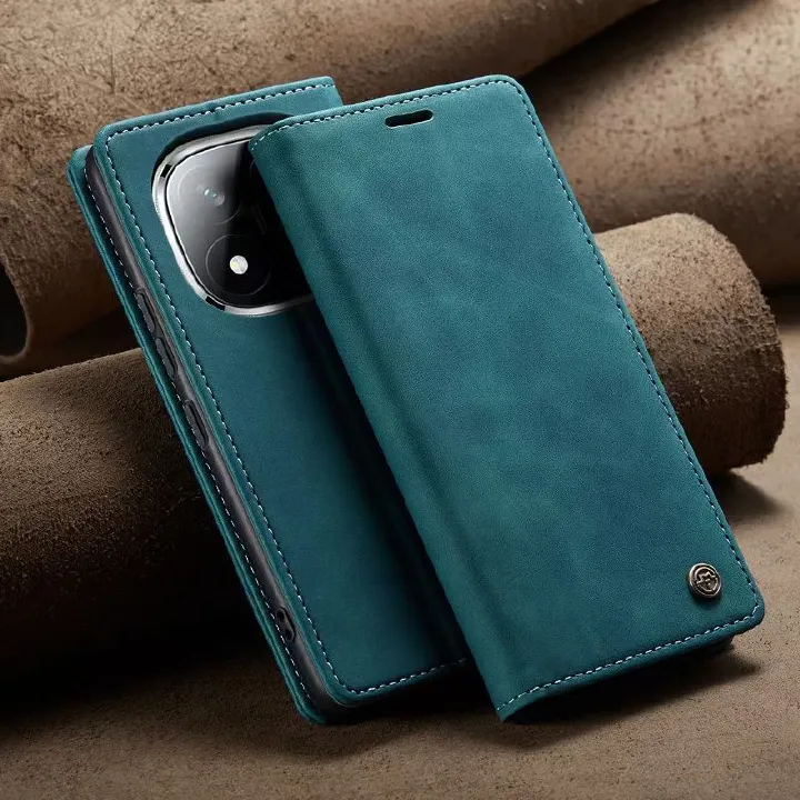 CaseMe Leather Phone Case Flip Cover for Xiaomi Redmi Note 14 Pro 14 Pro+ Plus 14 Shockproof Protection Stand Holder Magnetic PU Leather Case